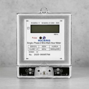 MEDIDOR DIGITAL DE ENERGÍA ELÉCTRICA | MONOFÁSICO | 60 A | 220 V | 60 Hz | RIEL DIN